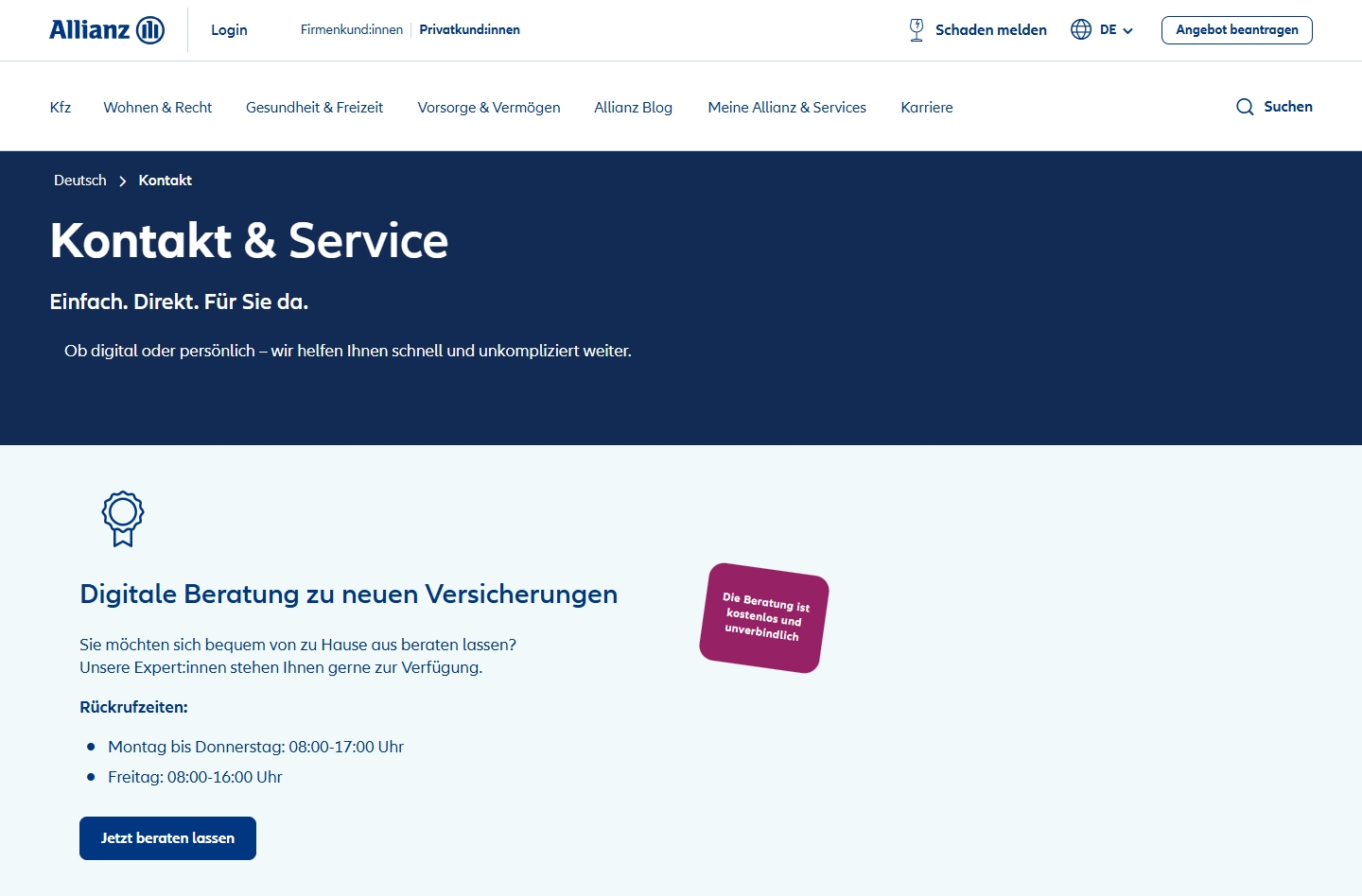 Allianz Kundenservice Allianz Kundenservice