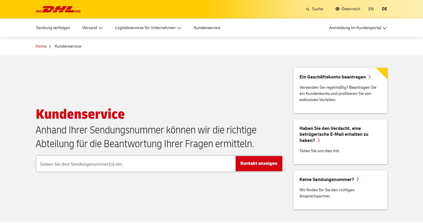 DHL Kundenservice DHL Kundenservice