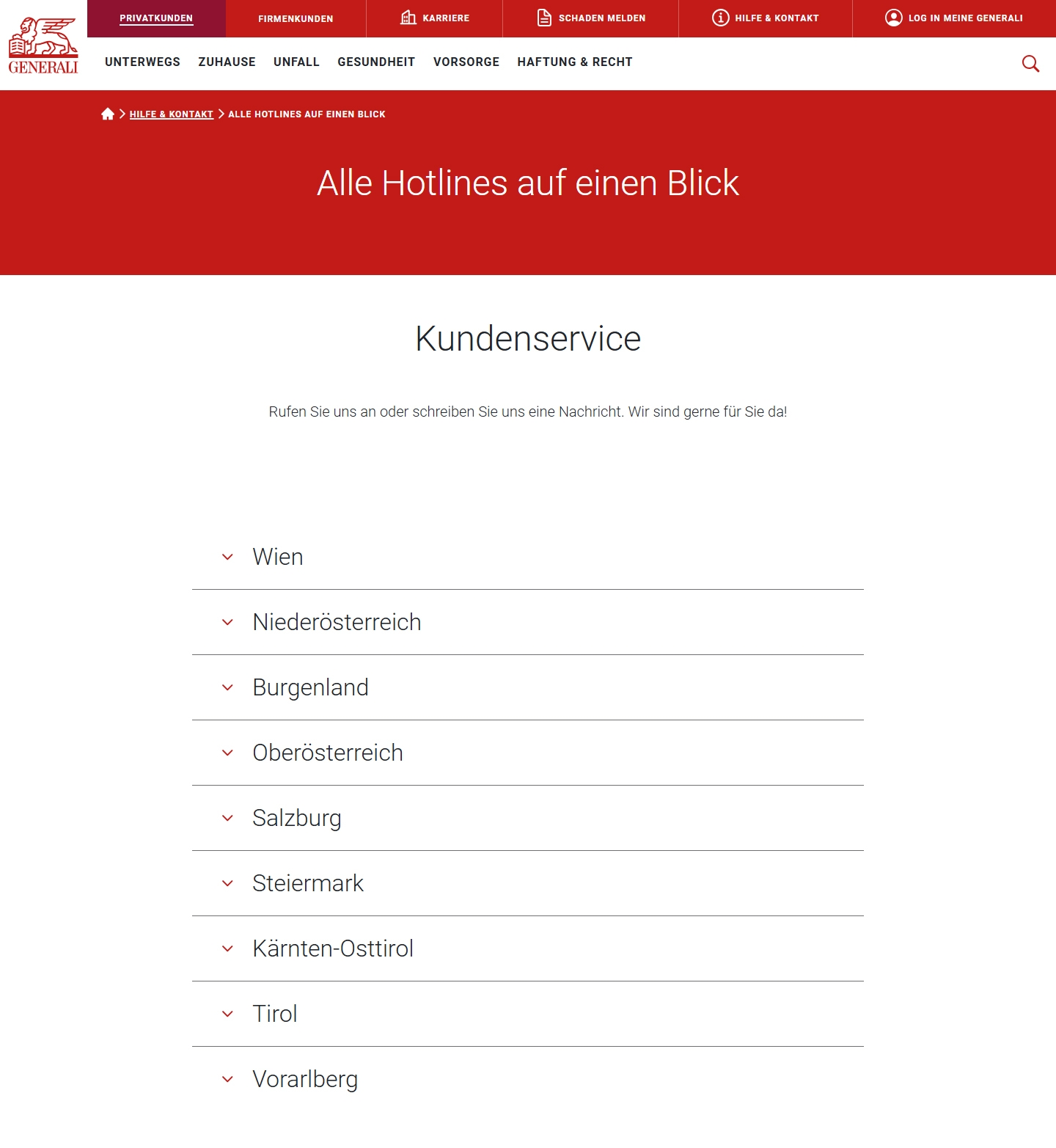 Generali Kundenservice