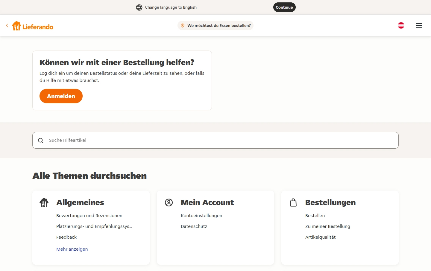 Lieferando Kundenservice Lieferando Kundenservice
