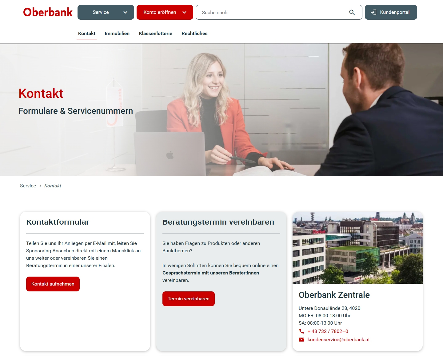 Oberbank Kundenservice