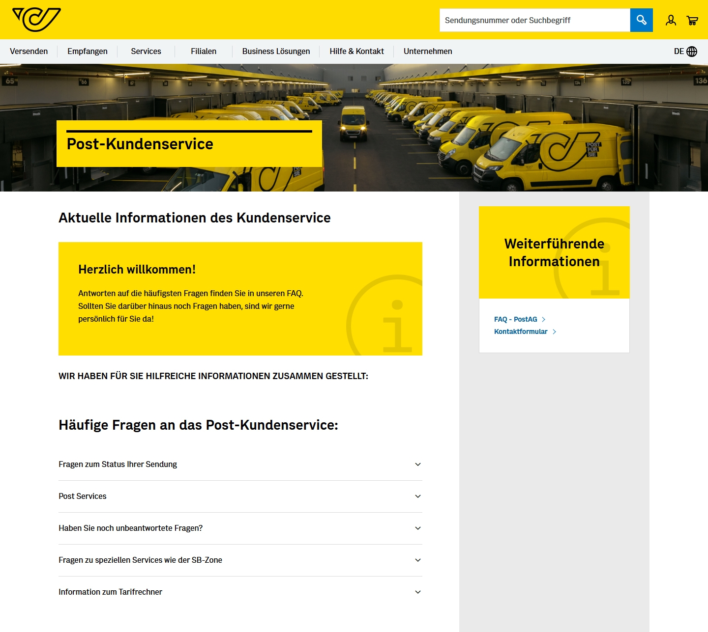 Post Kundenservice