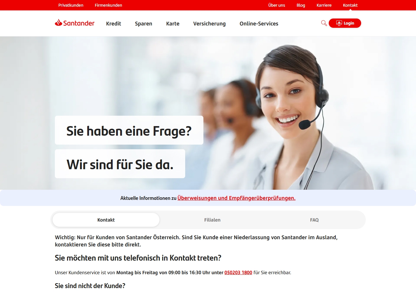 Santander Kundenservice