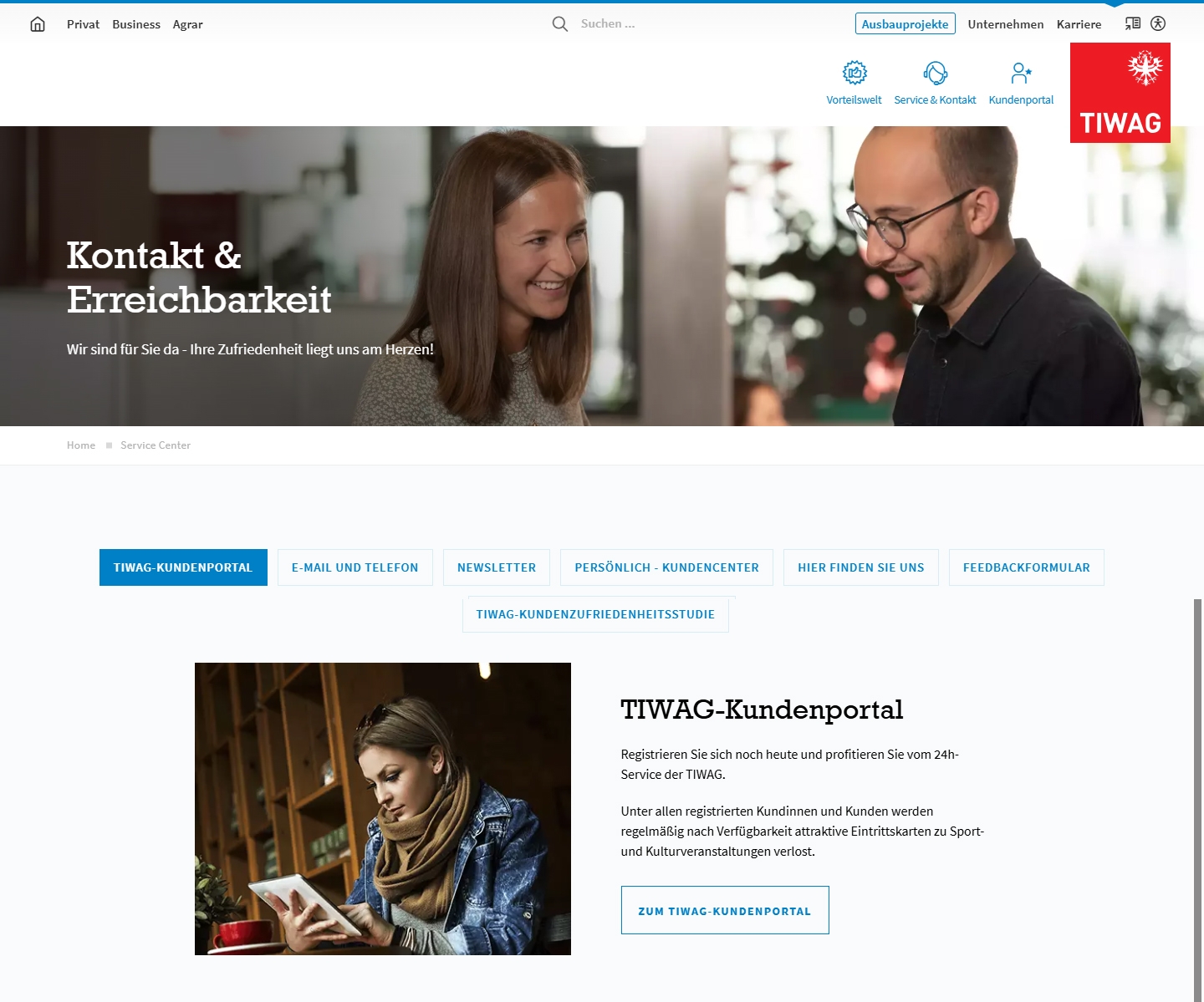 TIWAG Kundenservice TIWAG Kundenservice